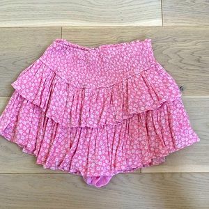 ROCK N RAGS- Sunshine Daydream Skirt, Color: Pink Floral, Size: XS